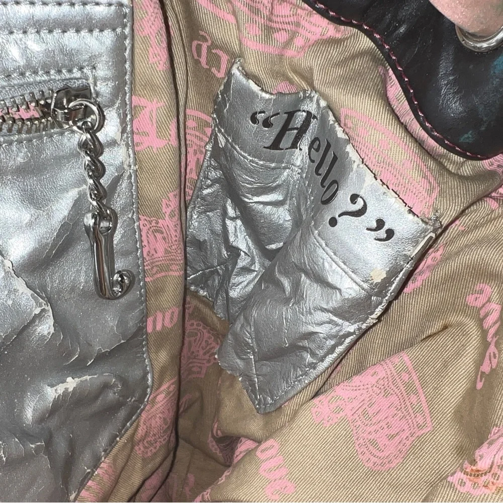 Vintage Pink Juicy Couture Tote Bag Handbag Purse Velour Y2K Daydreamer - Picture 11 of 13